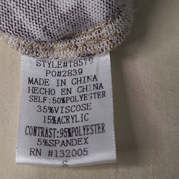 entro sz S fringed southwestern motif pullover top - Picture 8 of 9